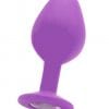 Large Diamond Butt Plug - Purple