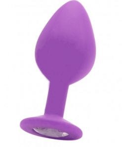 Large Diamond Butt Plug - Purple