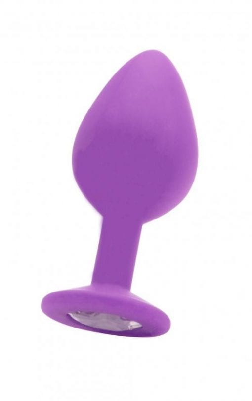 Large Diamond Butt Plug - Purple