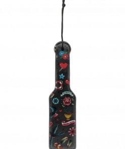 Printed Paddle - Old School Tattoo Style - Black