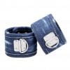 Denim Ankle Cuffs - Roughend Denim Style - Blue
