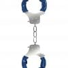 Denim Metal Handcuffs - Roughend Denim Style - Blue