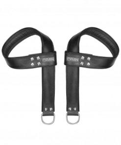 Suspension Cuffs Saddle Leather Hands & Feet - Black