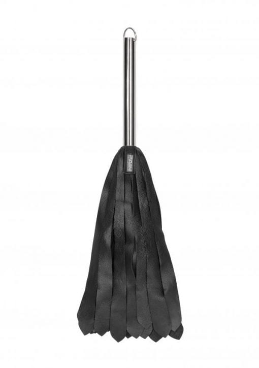 Metal Steel Handle D Calf Softy 36 Tails - Black