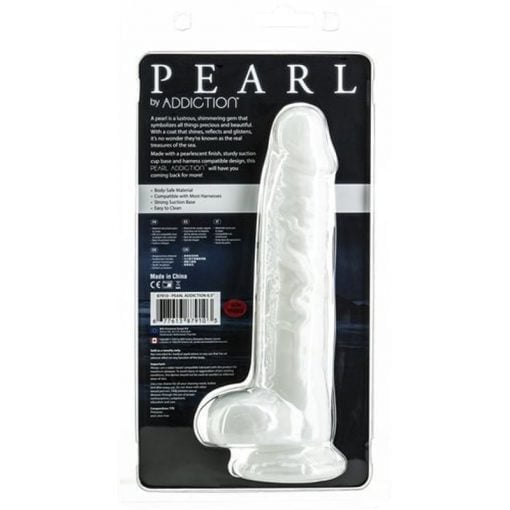 Pearl Dildo 8.5in Pearl White - Image 2