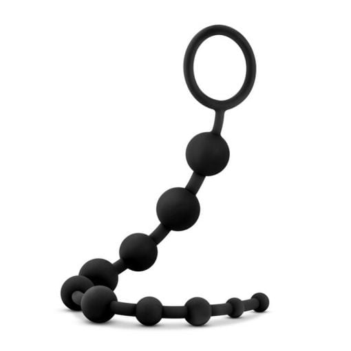 Anal Adventures Platinum Silicone 10 Anal Beads - Image 2