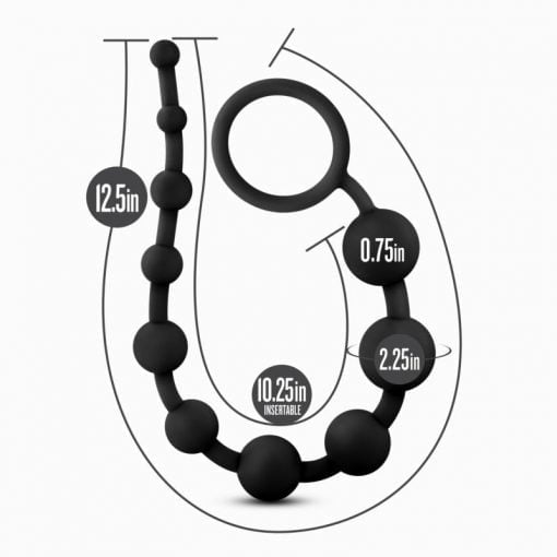 Anal Adventures Platinum Silicone 10 Anal Beads - Image 6
