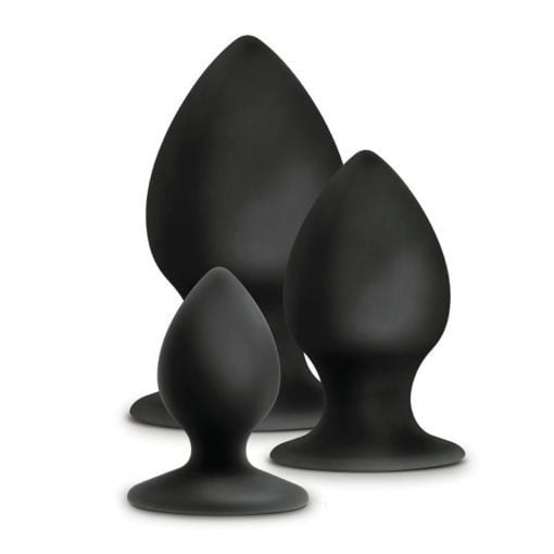 Anal Adventures Platinum Silicone Anal Stout Plug Kit - Image 2