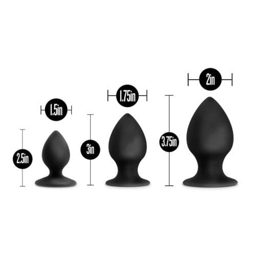 Anal Adventures Platinum Silicone Anal Stout Plug Kit - Image 4