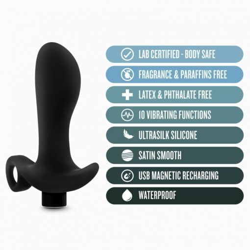 Anal Adventures Platinum Silicone Prostate Massager 01 - Image 6