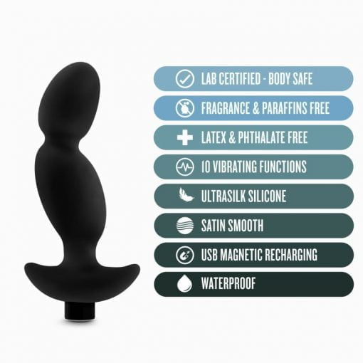 Anal Adventures Vibrating Silicone Prostate Massager 04 - Image 4