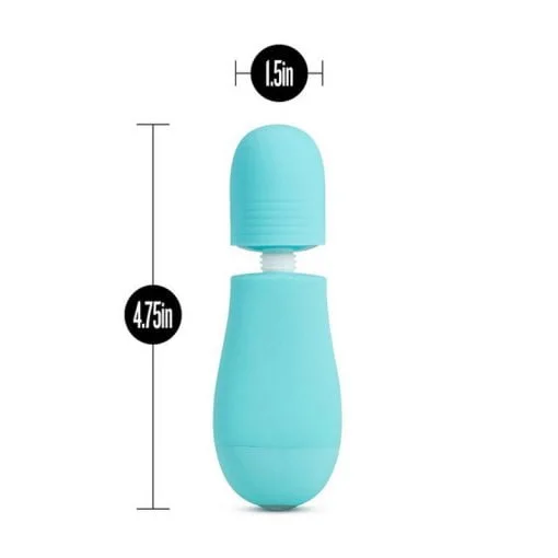 Rose Petite Massage Wand Blue - Image 6