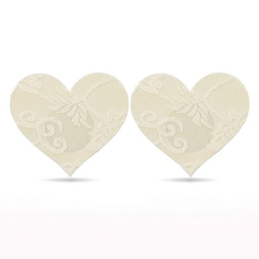 Lace Heart and Flower Nipple Pasties Twin Pk - Image 3