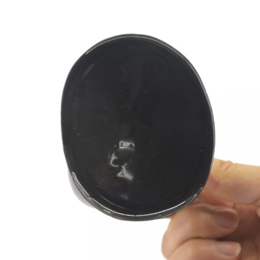 Tongue Shape Anal Plug Black - Image 3