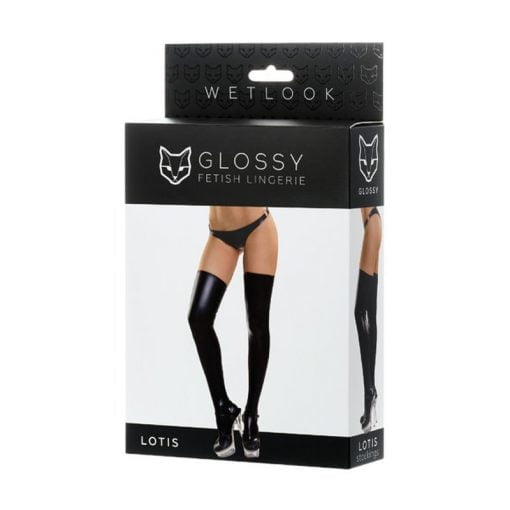 Glossy Wetlook Stockings Lotis - Image 3
