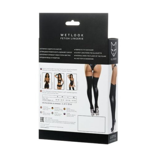 Glossy Wetlook Stockings Lotis - Image 4