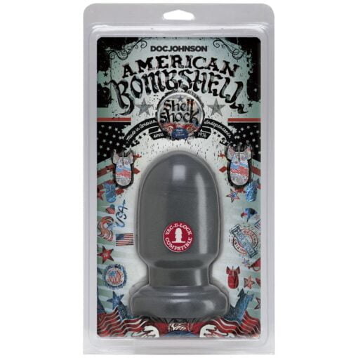 Shell Shock Small Anal Plug Gun Metal - Image 2
