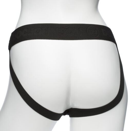 Be Bold 8in Large Dong 2 Pc Hollow Silicone Strap-On Set - Image 5