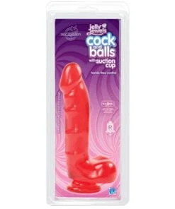 Cock And Balls With Suction Cup Ruby