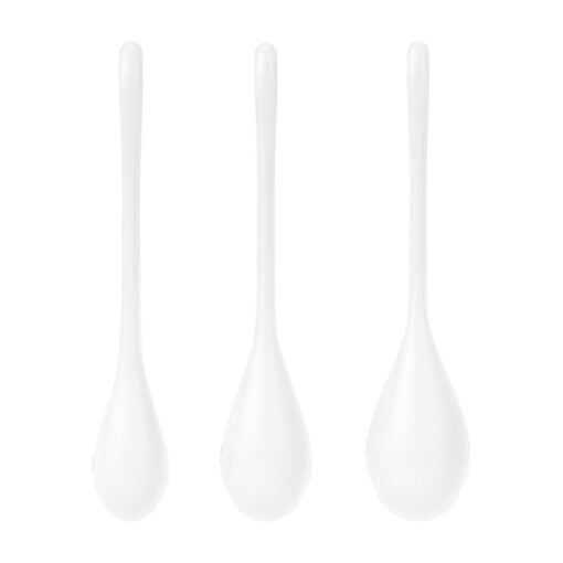 Satisfyer Yoni Power Balls 1 White 3 Pc Set - Image 2