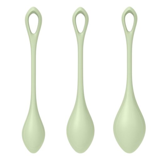 Satisfyer Yoni Power Balls 2 Green 3 Pc Set - Image 4