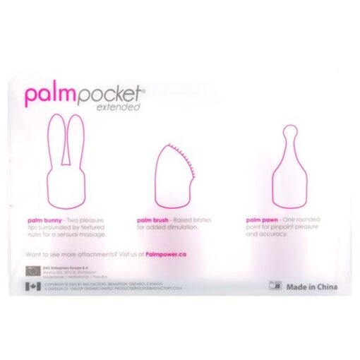 PalmPower Pocket Extended Silicone Massage Heads 3 Pc Set - Image 5