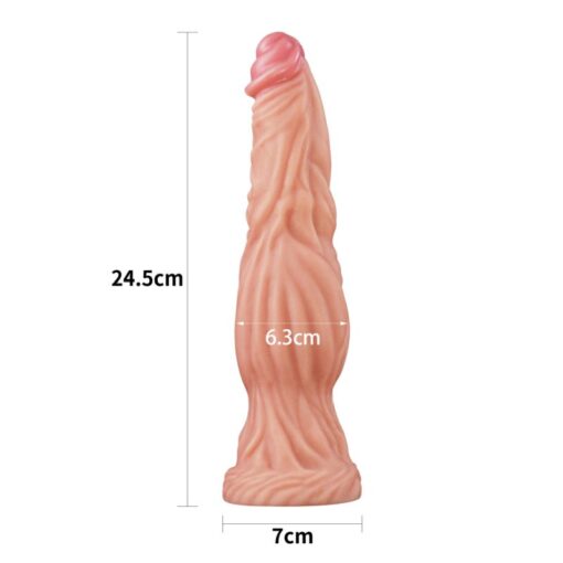 Nature Cock 9.5in Dual Layer Huge ALIEN Silicone Dildo - Image 2