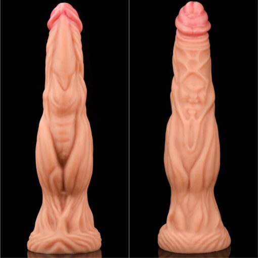 Nature Cock 9.5in Dual Layer Huge ALIEN Silicone Dildo - Image 3