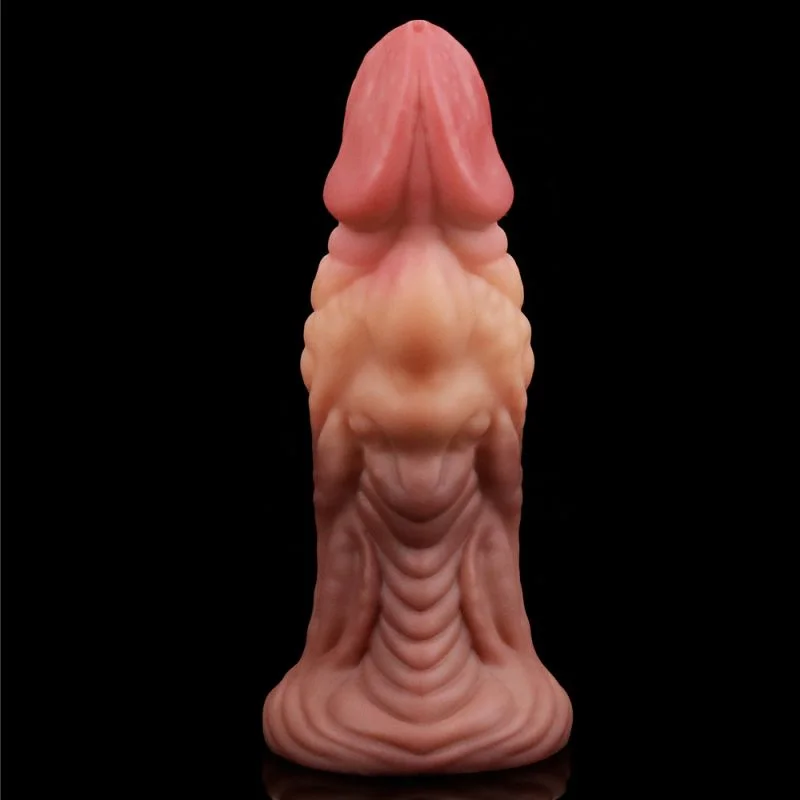 Nature Cock 7in Dual Layer Huge ALIEN Silicone Butt Plug Dildo - Image 3