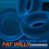 Fat Willy 3 Pc Jumbo Cockrings Space Blue