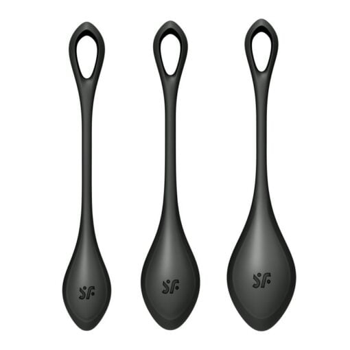 Satisfyer Yoni Power Balls 2 Black 3 Pc Set - Image 3