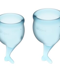 Feel Secure Menstrual Cup Light Blue 2pcs