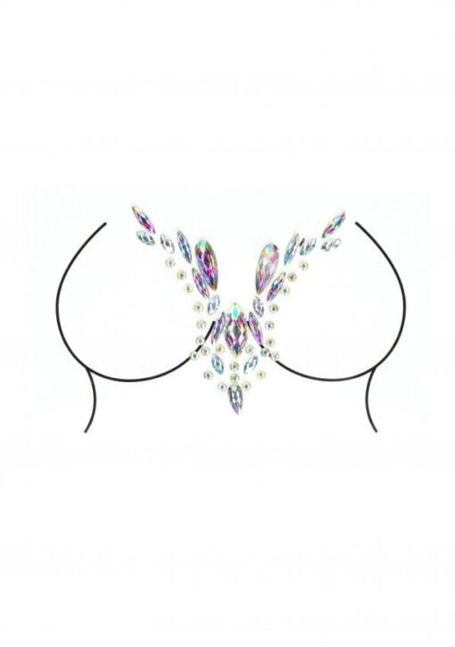 Dazzling Deep-V Cleavage  Bling Sticker