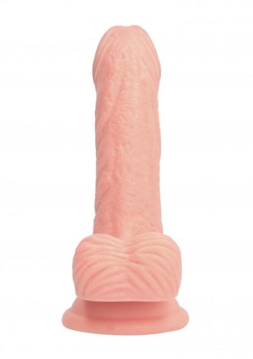 5 Inch Curved Realistic Dildo - Flesh