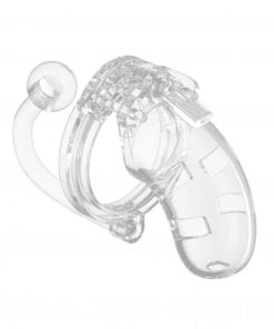 Model 10 - Chastity - 3.5" - Cage with Plug - Transparent