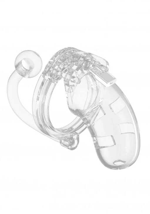 Model 10 - Chastity - 3.5" - Cage with Plug - Transparent
