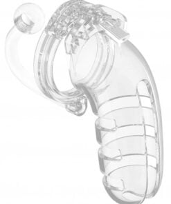 Model 12 - Chastity - 5.5" - Cage with Plug - Transparent