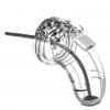 Model 15 - Chastity - 3.5" - Cage with Silicone Urethral Sounding