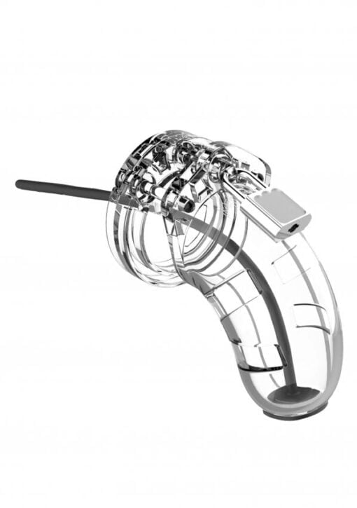 Model 15 - Chastity - 3.5" - Cage with Silicone Urethral Sounding