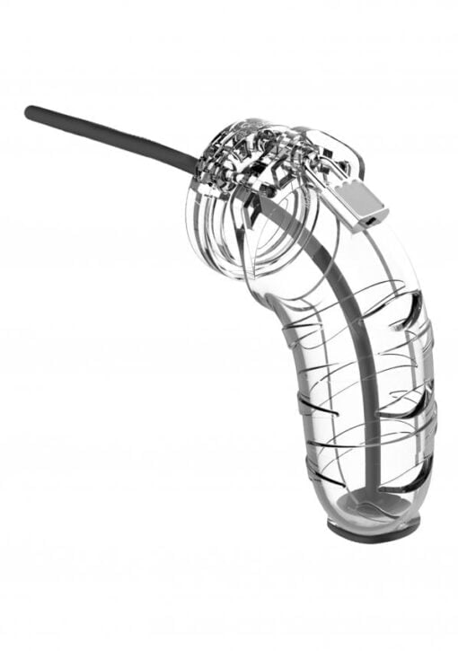 Model 17 - Chastity - 5.5" - Cage with Silicone Urethral Sounding