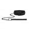 Luxury Collar with Leash - Black