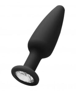 Cone-Shaped Diamond Butt Plug - Black