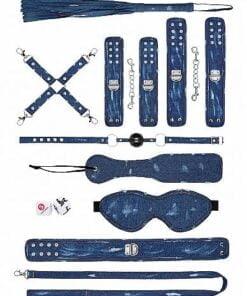 Denim Bondage Kit Â– Blue