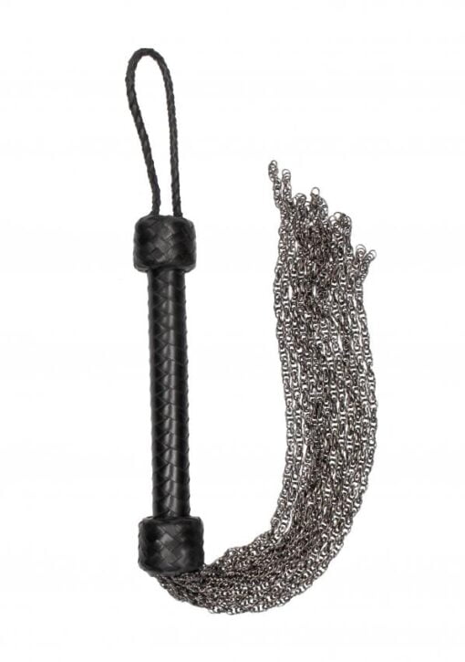 Metal Chain Flogger  - Black