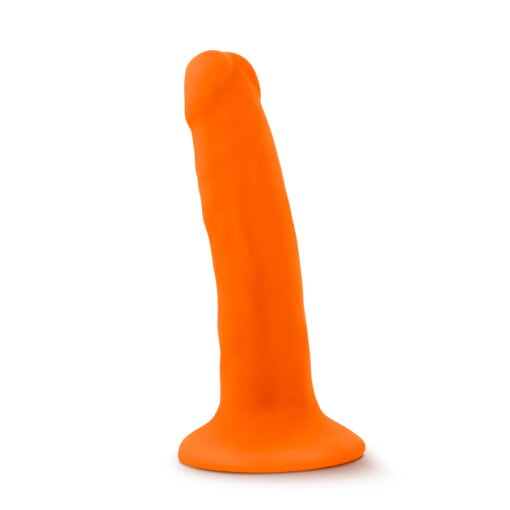 Neo Dual Density Cock 6in Neon Orange - Image 2
