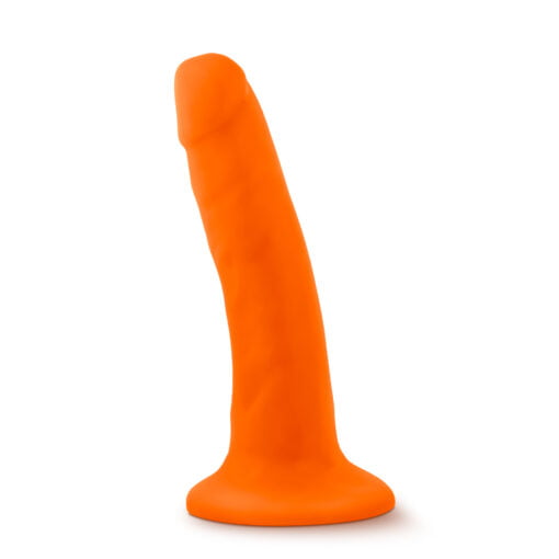 Neo Dual Density Cock 6in Neon Orange - Image 3