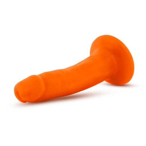 Neo Dual Density Cock 6in Neon Orange - Image 4