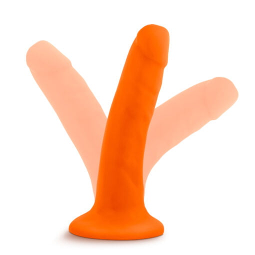 Neo Dual Density Cock 6in Neon Orange - Image 6