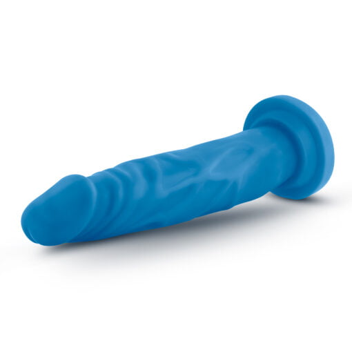 Neo Dual Density Cock 7.5in Neon Blue - Image 5