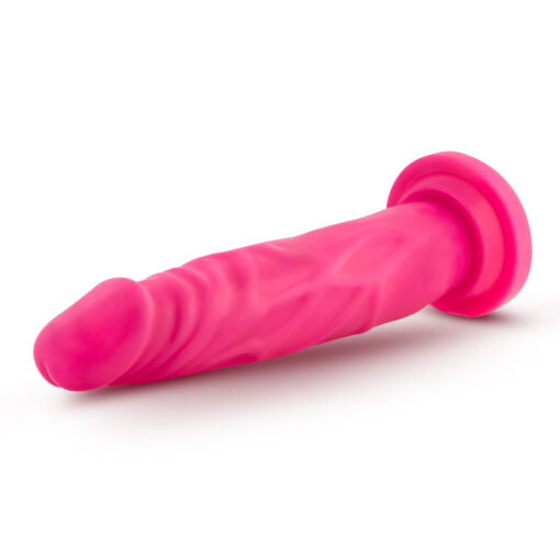 Neo Dual Density Cock 7.5in Neon Pink - Image 5